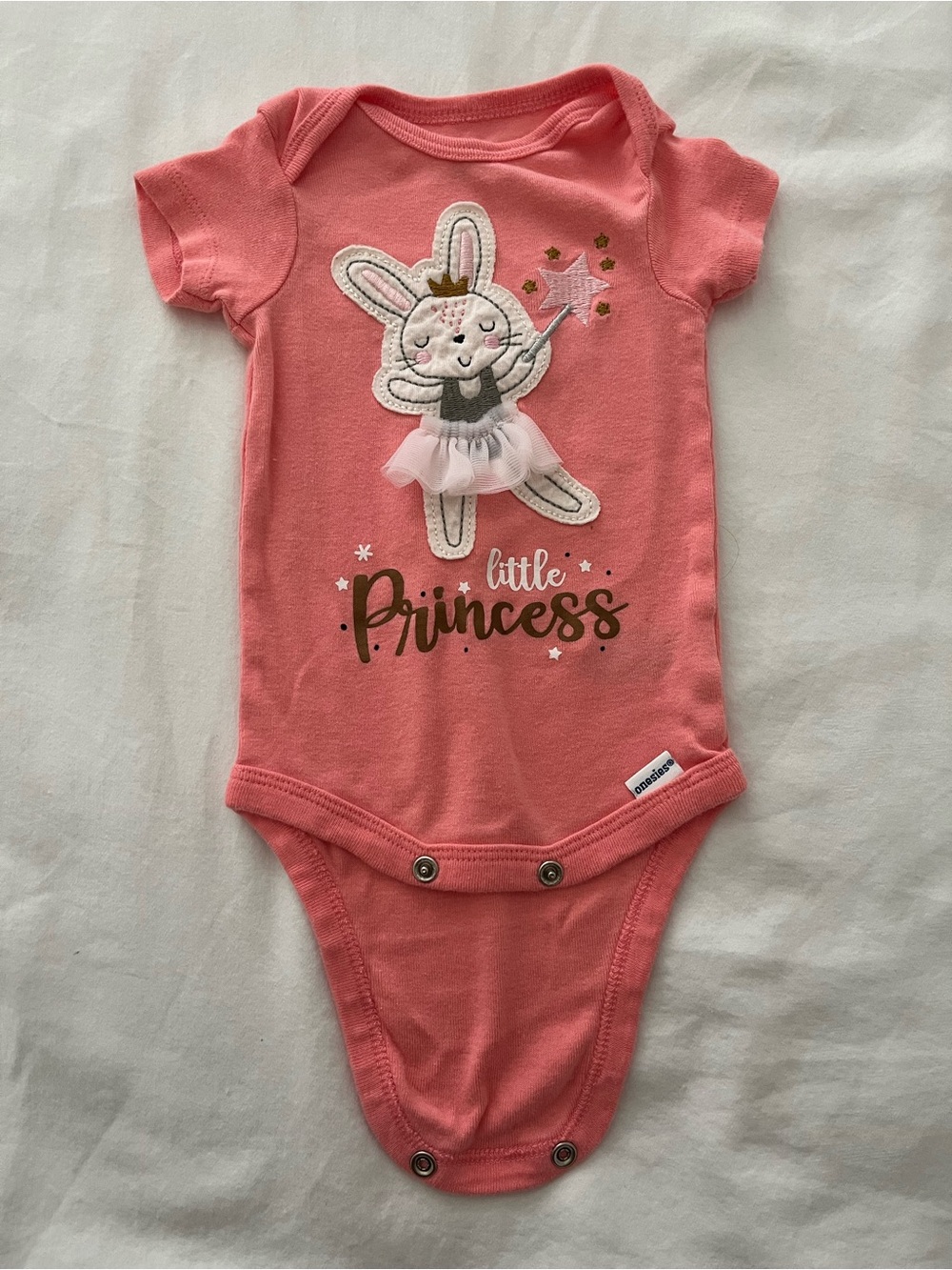 Gerber Coral 'Little Princess' Bunny One-Piece